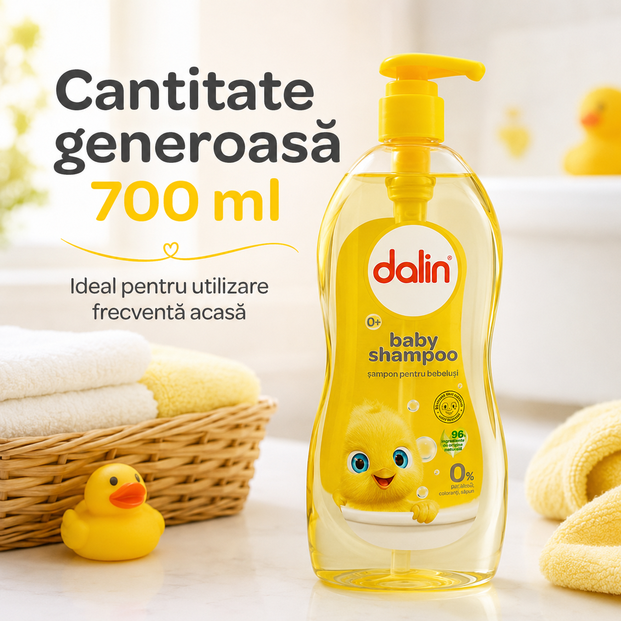 Dalin Baby Șampon Fără Lacrimi Bebeluși și Copii 700 ml [6]