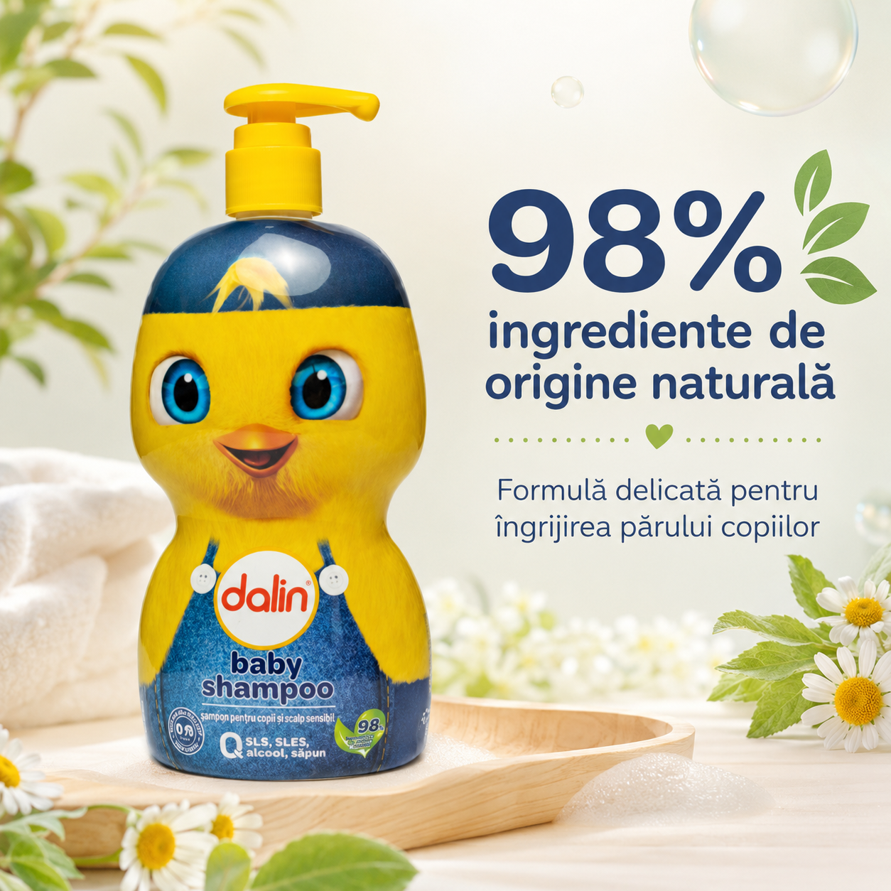 Dalin Baby Șampon Jucărie Fără Lacrimi Bebeluși și Copii 500 ml [4]