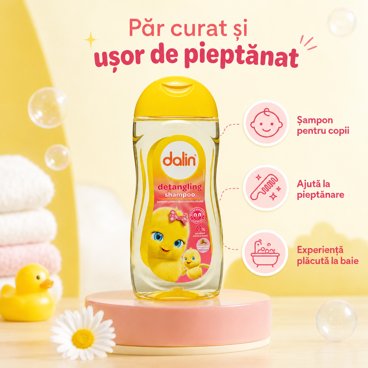 Dalin Baby Șampon Detangling pentru Copii Pieptănare Ușoară 200 ml [6]