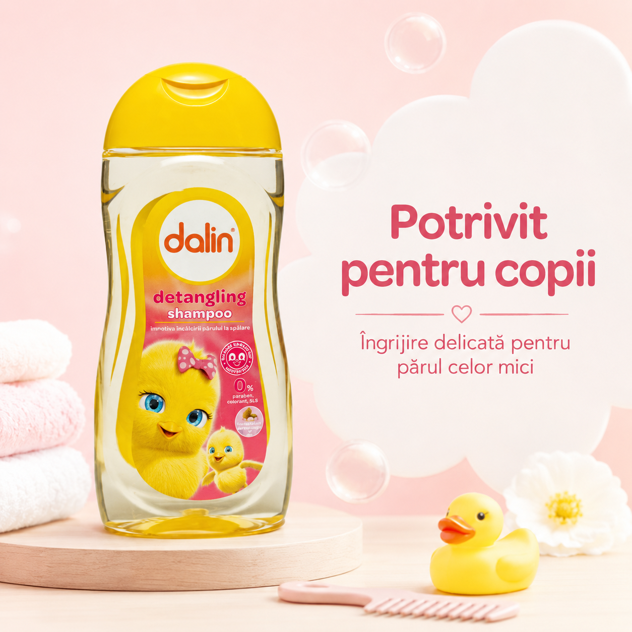 Dalin Baby Șampon Detangling pentru Copii Pieptănare Ușoară 200 ml [5]