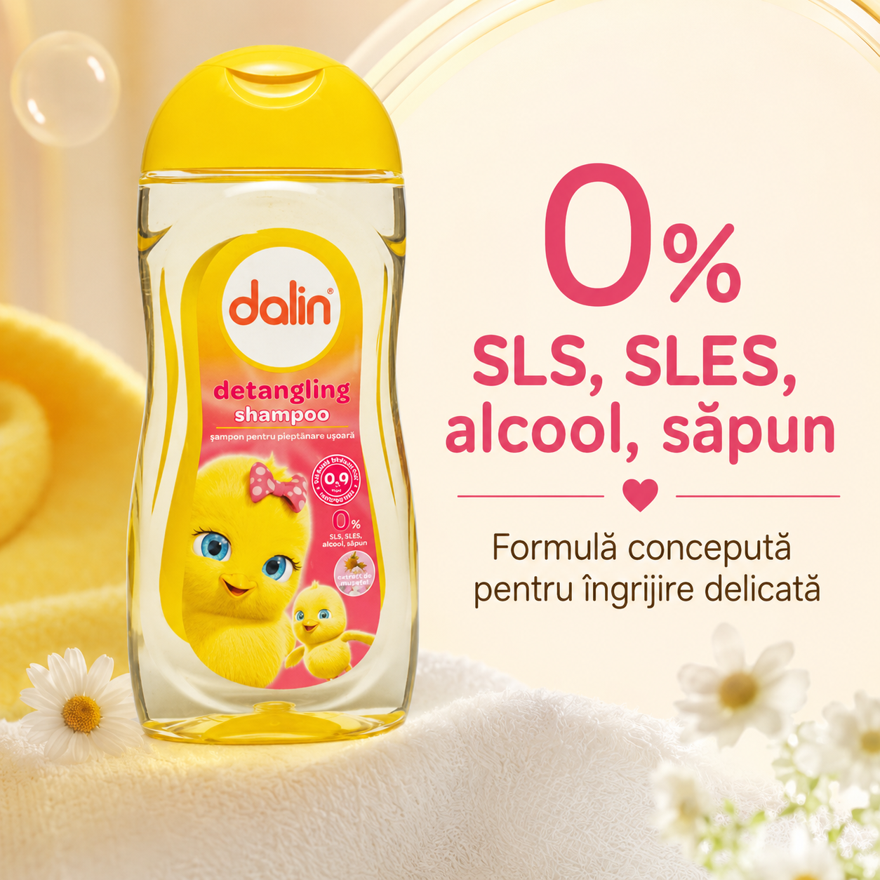 Dalin Baby Șampon Detangling pentru Copii Pieptănare Ușoară 200 ml [6]