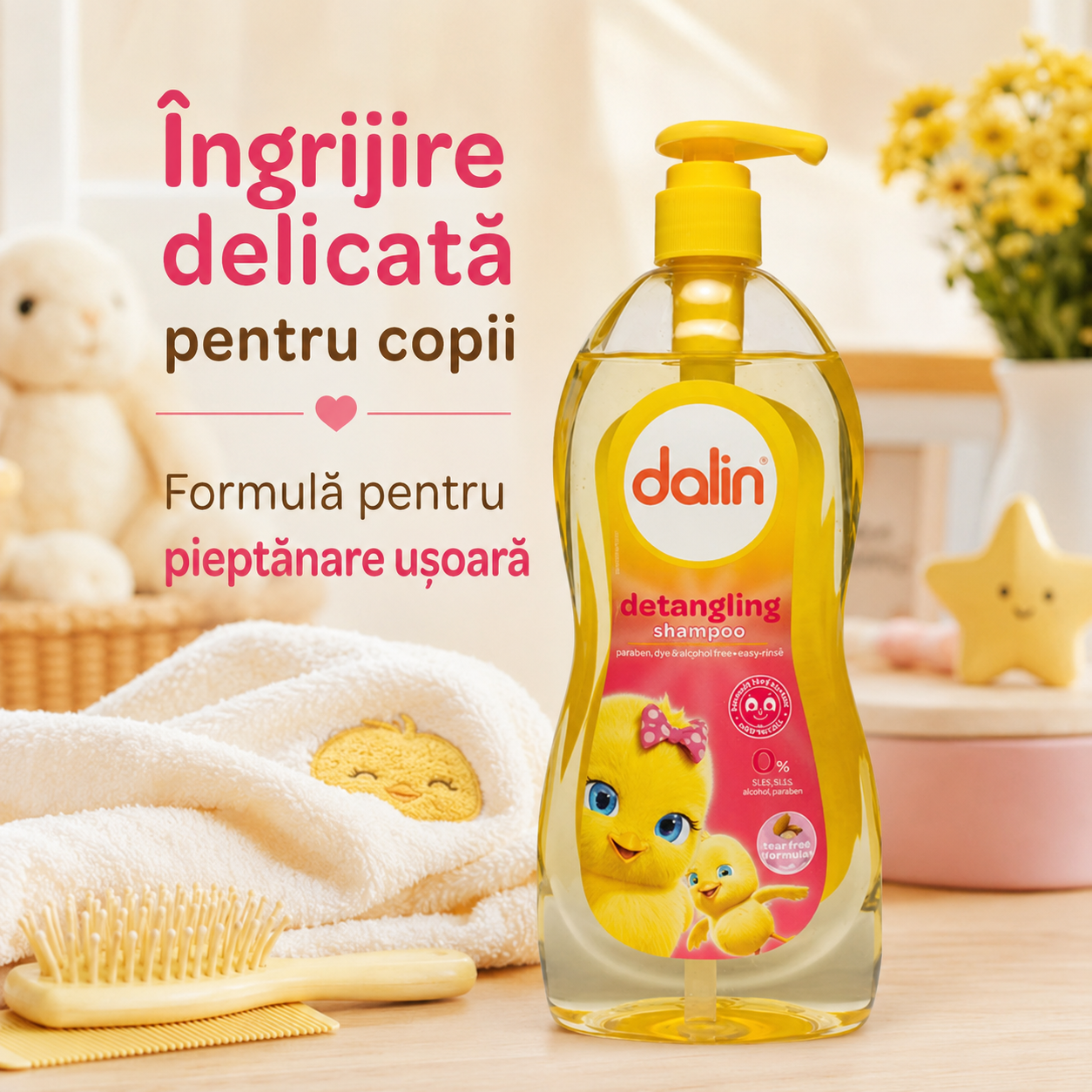 Dalin Baby Șampon Detangling pentru Copii Pieptănare Ușoară 700 ml  4. URL Produs [4]