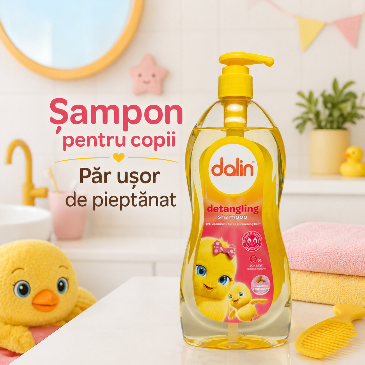 Dalin Baby Șampon Detangling pentru Copii Pieptănare Ușoară 700 ml  4. URL Produs [3]