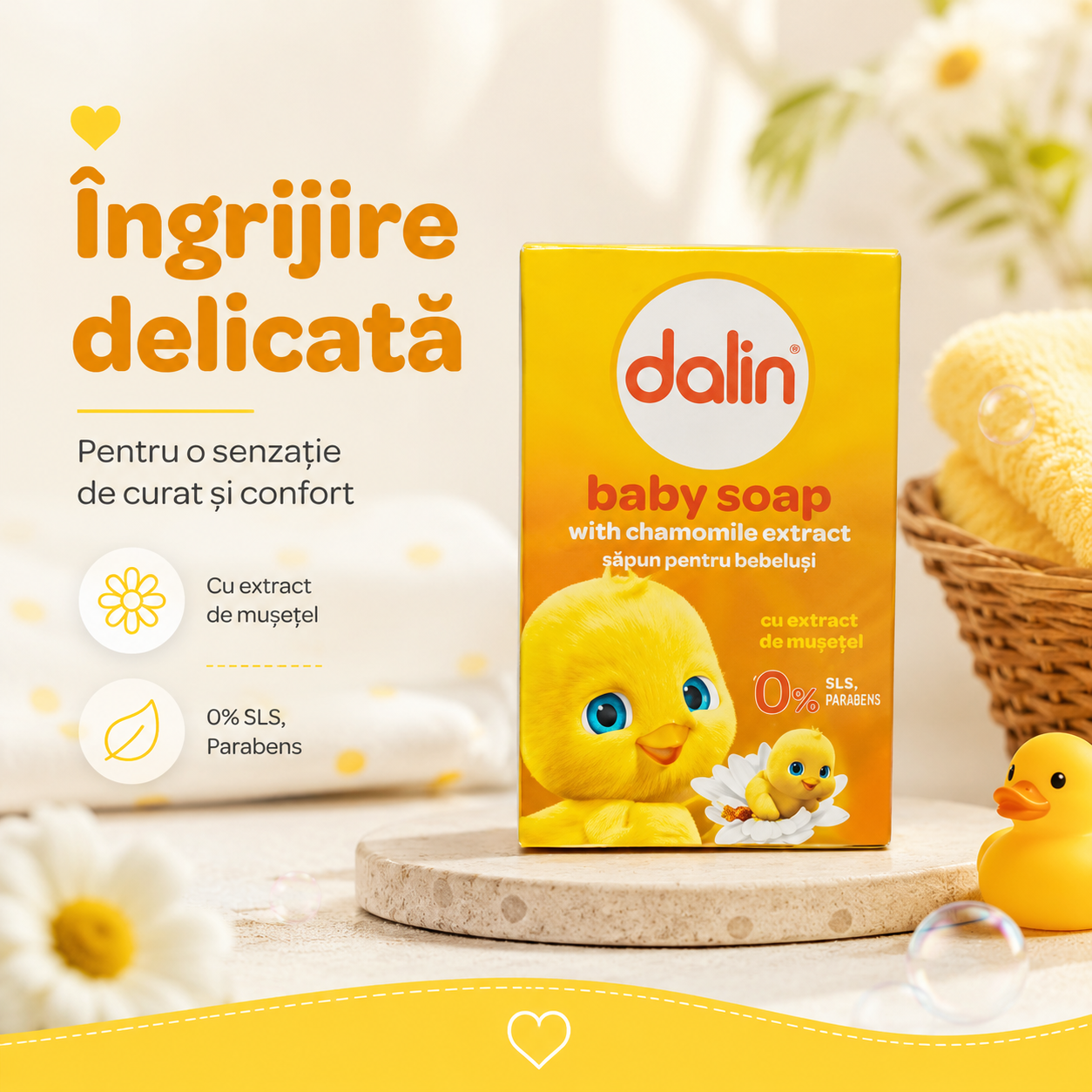 Dalin Săpun Solid pentru Bebeluși cu Mușețel 100 g [6]