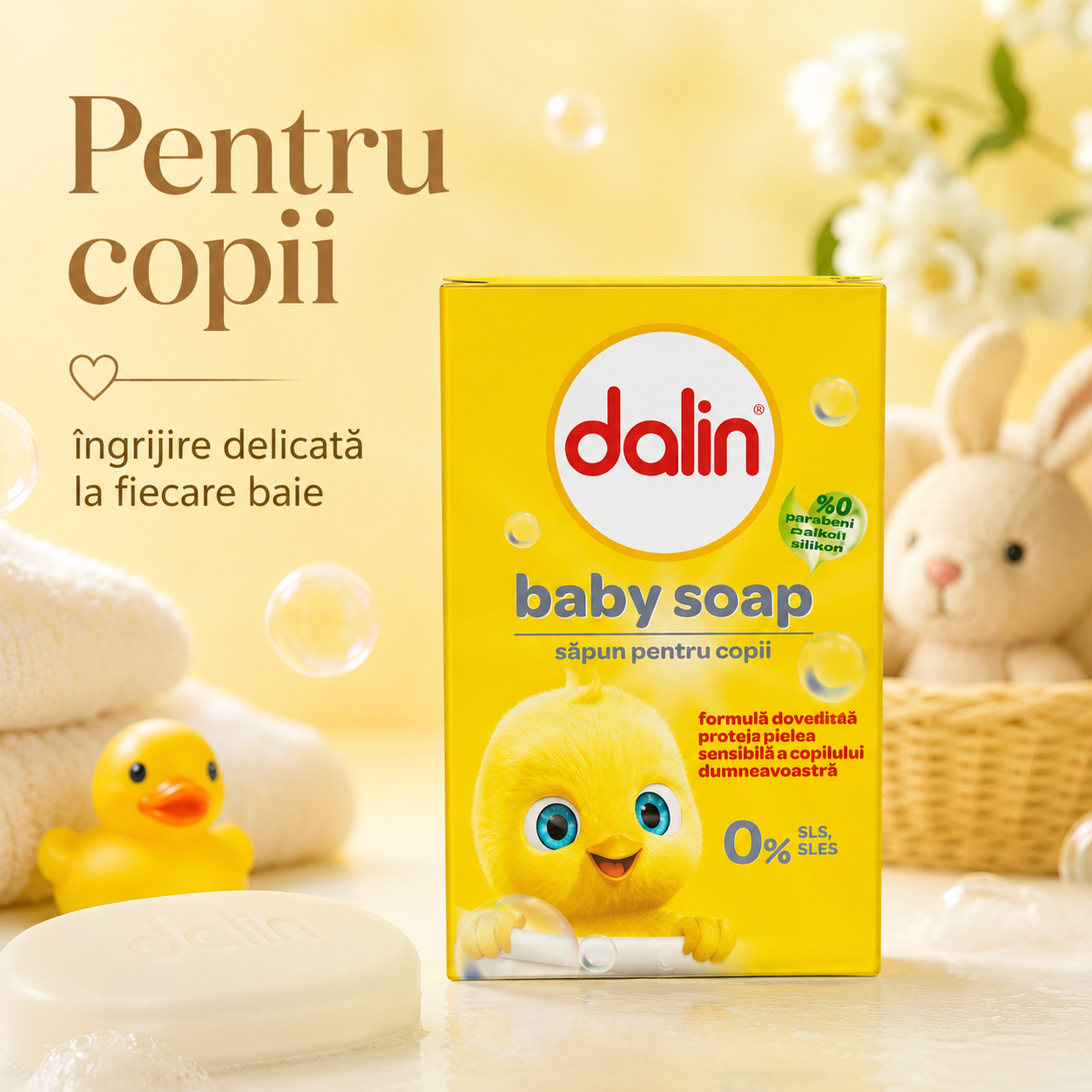 Dalin Săpun Solid pentru Bebeluși Original 100 g [3]