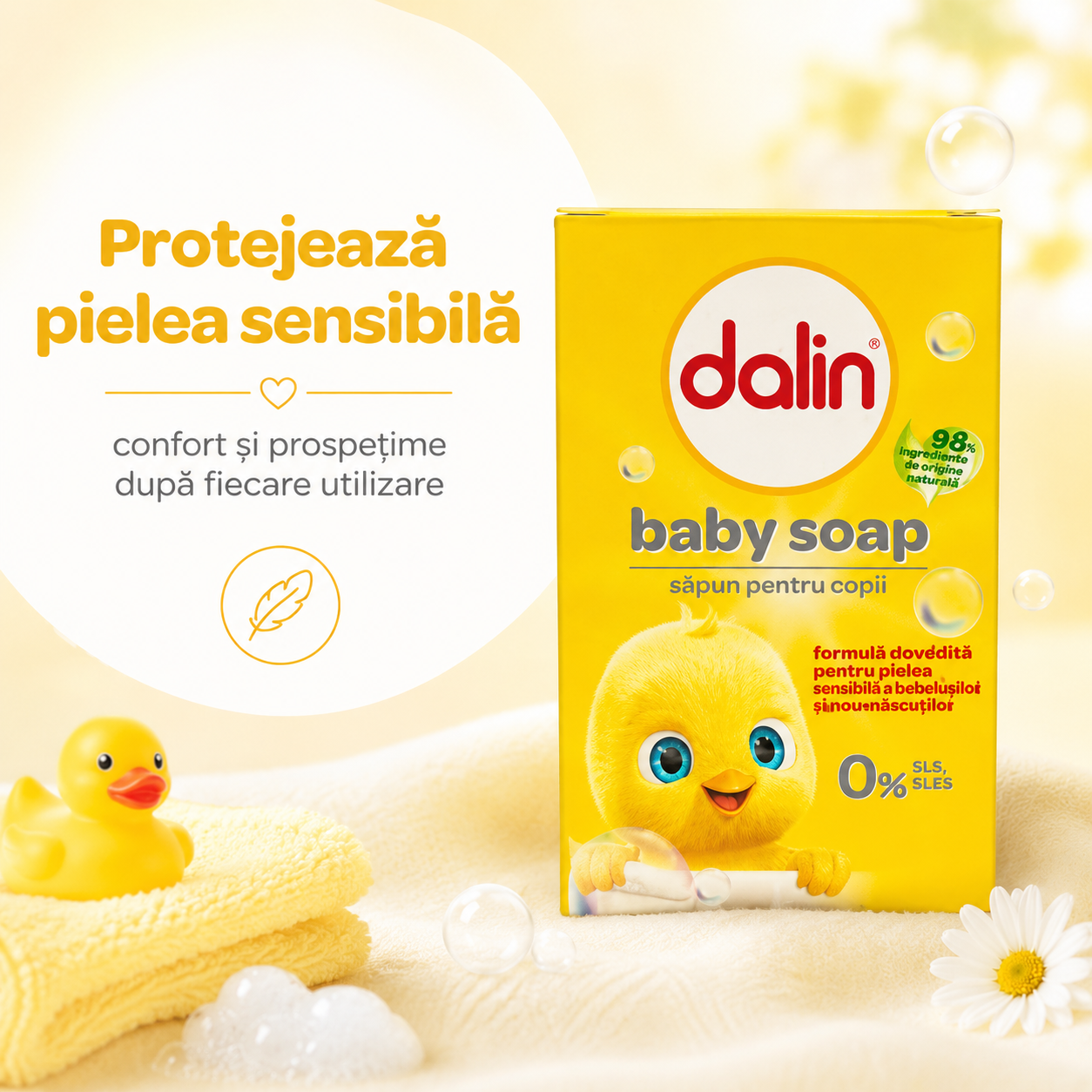 Dalin Săpun Solid pentru Bebeluși Original 100 g [5]