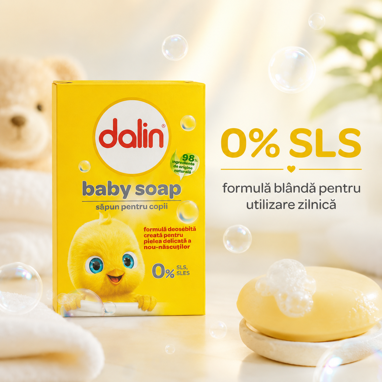 Dalin Săpun Solid pentru Bebeluși Original 100 g [6]