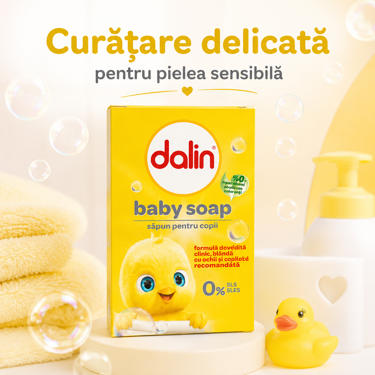 Dalin Săpun Solid pentru Bebeluși Original 100 g [4]