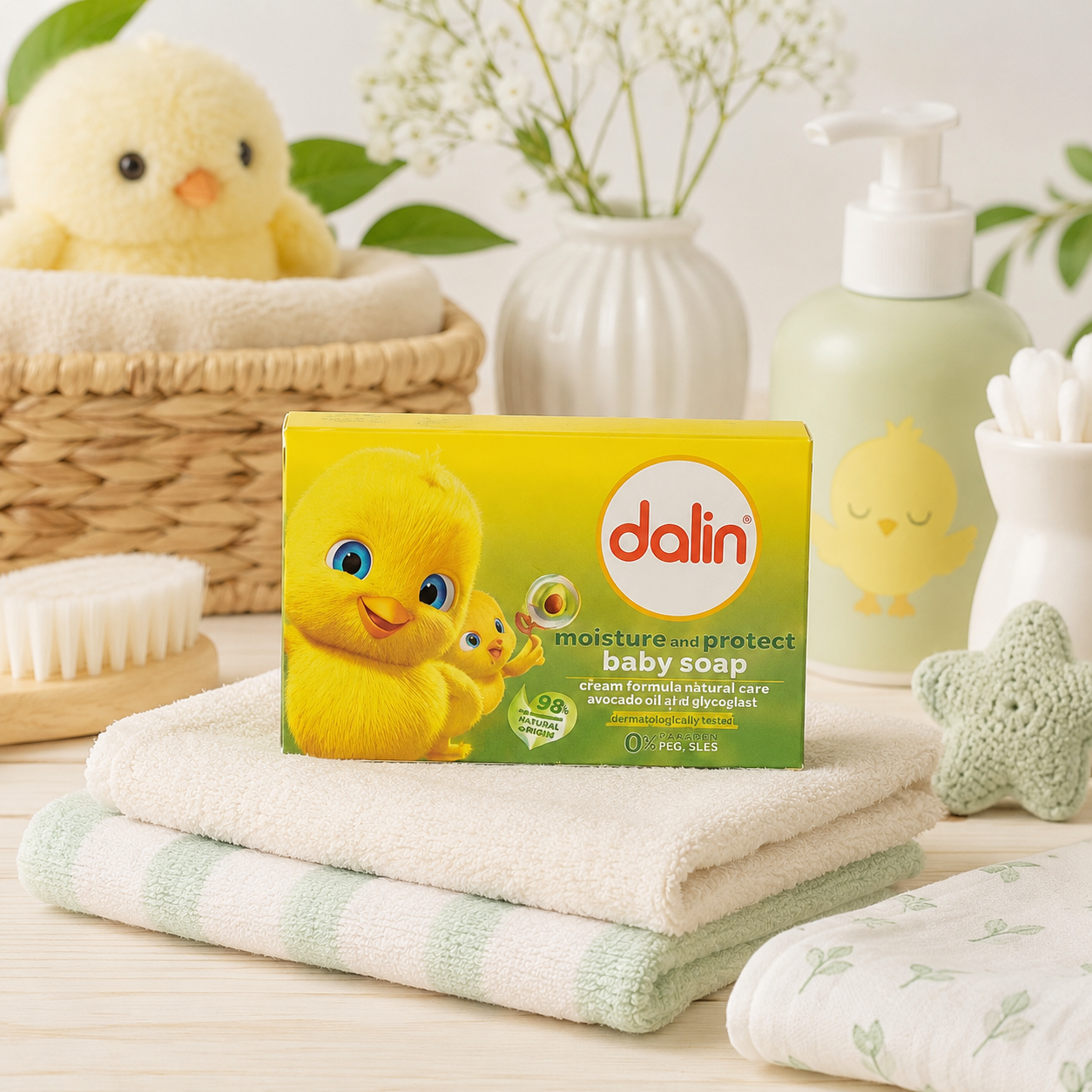 Dalin Săpun Solid pentru Bebeluși cu Avocado Moisture and Protect 100 g [2]