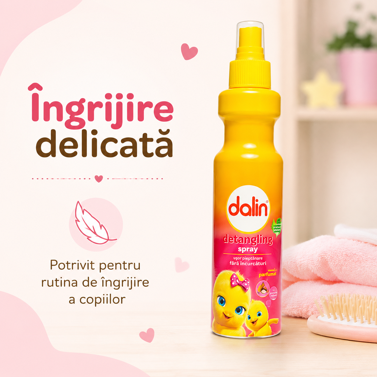 Dalin Spray Balsam de Păr pentru Copii Descurcare și Pieptănare Ușoară 200 ml [4]