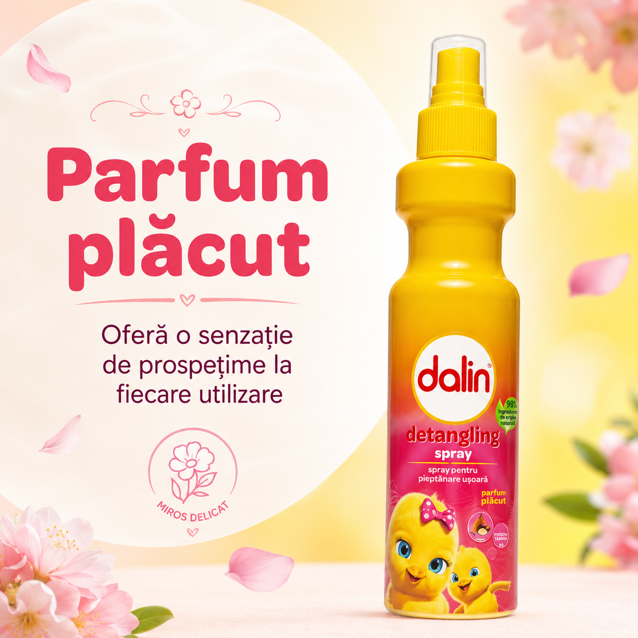 Dalin Spray Balsam de Păr pentru Copii Descurcare și Pieptănare Ușoară 200 ml [6]