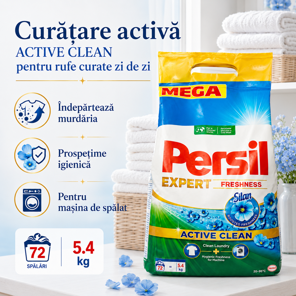 Detergent rufe Persil Expert Freshness Silan 5.4kg 72 spalari [3]