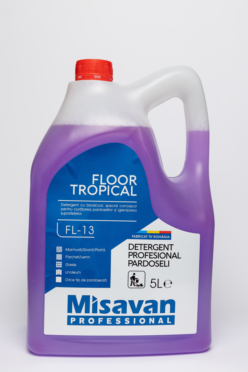 Detergent Profesional Pardoseli Misavan Floor Tropical, 5L [2]