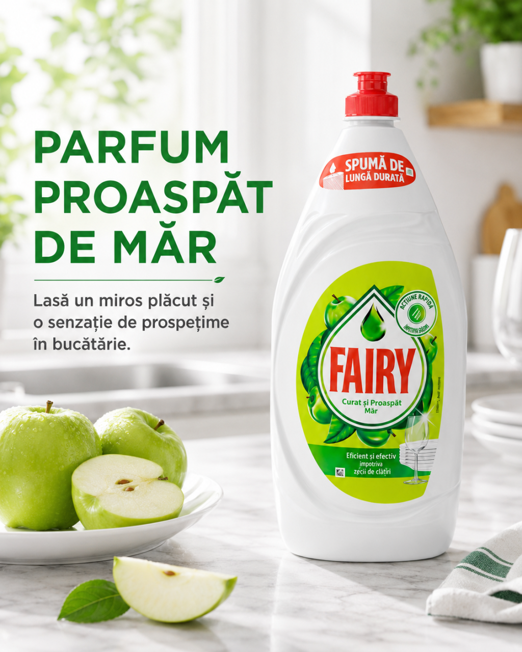 Fairy Apple Detergent de Vase cu Parfum de Mar 1.35 L [5]