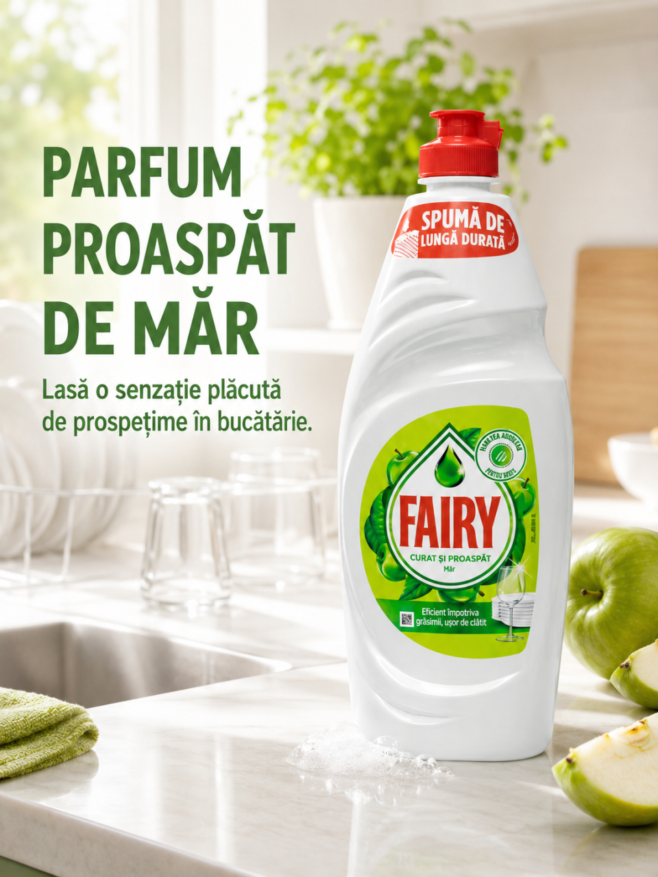 Fairy Apple Detergent de Vase cu Parfum de Mar 450 ml [6]