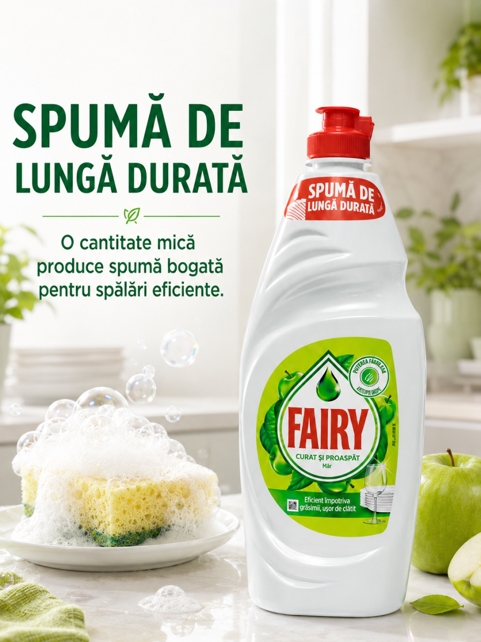 Fairy Apple Detergent de Vase cu Parfum de Mar 450 ml [5]