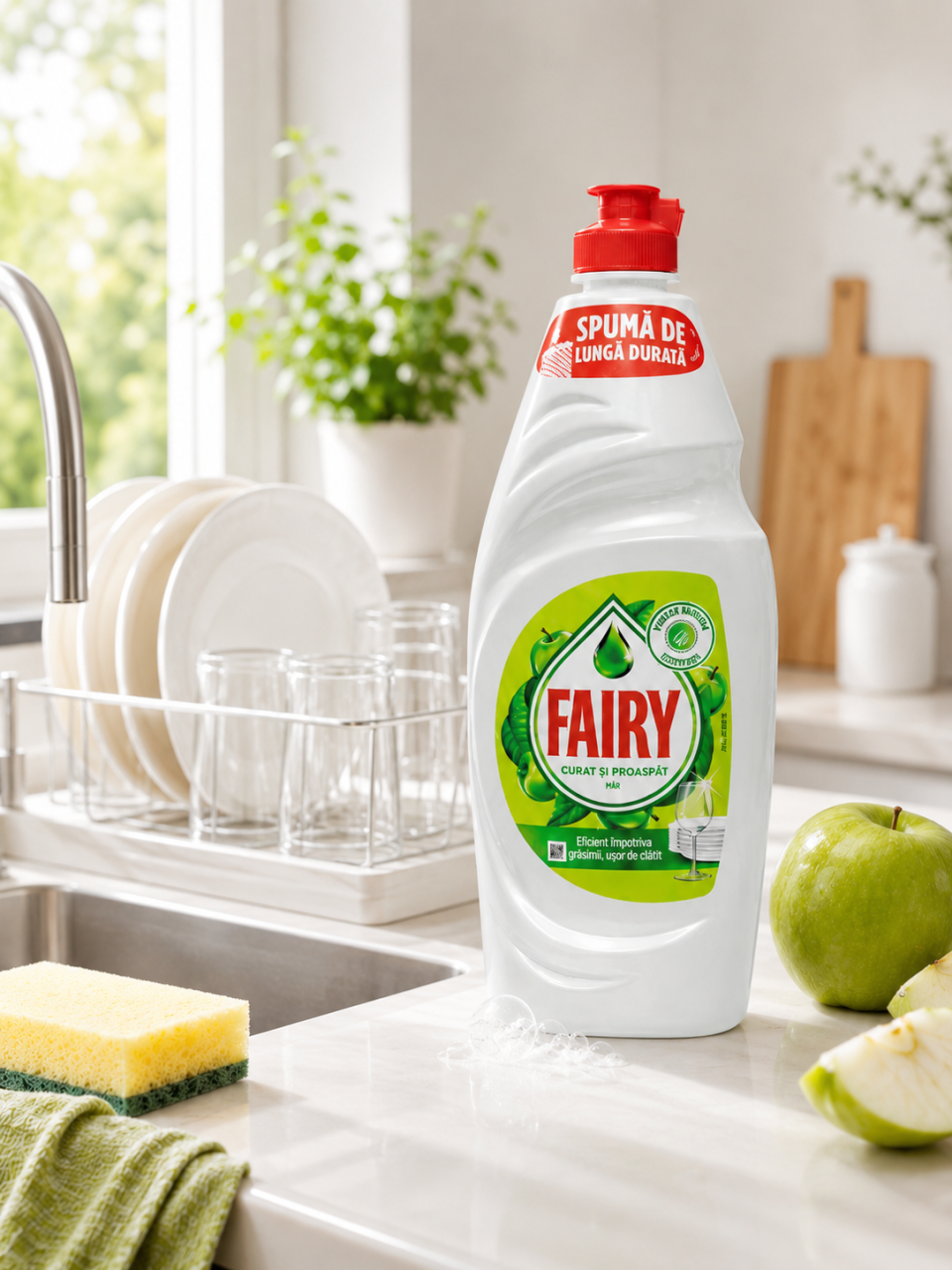 Fairy Apple Detergent de Vase cu Parfum de Mar 450 ml [2]