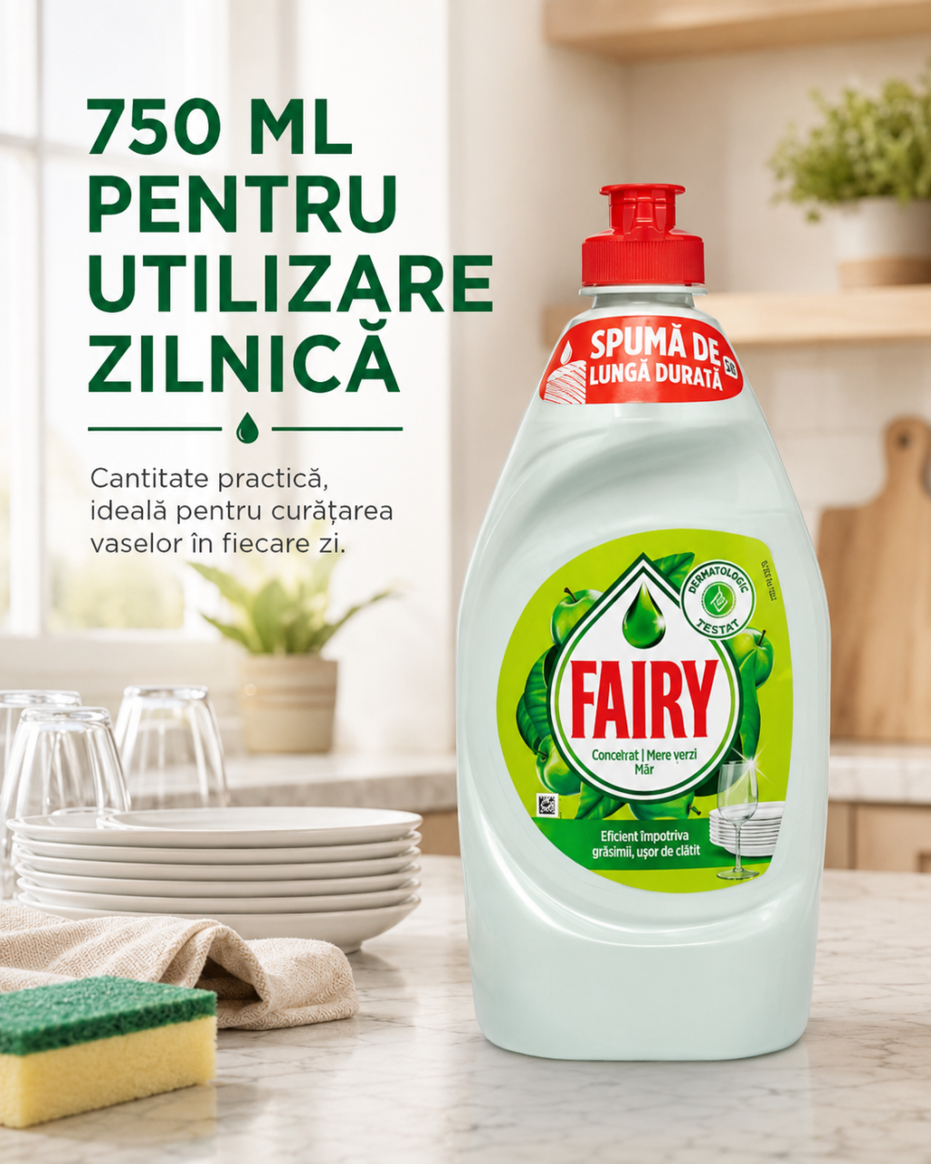 Fairy Apple Detergent de Vase cu Parfum de Mar 750 ml [6]