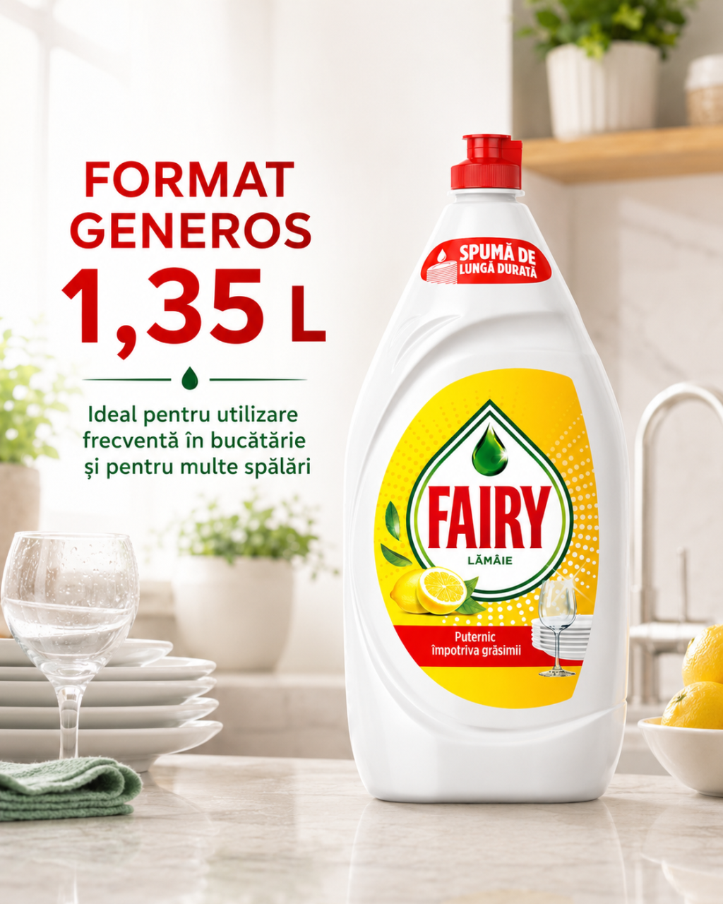 Fairy Lemon Detergent de Vase 1.35 L [6]