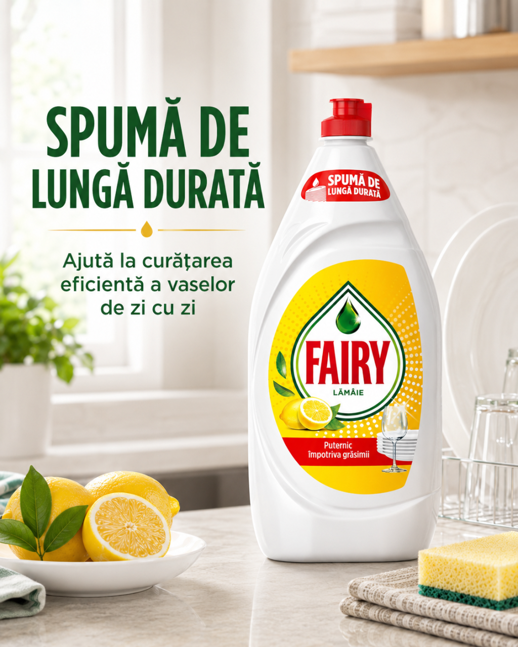 Fairy Lemon Detergent de Vase 1.35 L [3]
