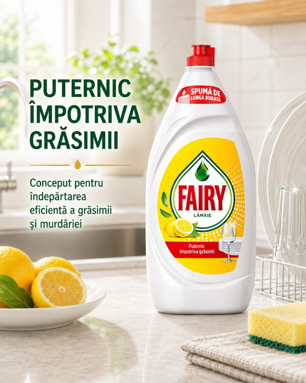 Fairy Lemon Detergent de Vase 1.35 L [4]