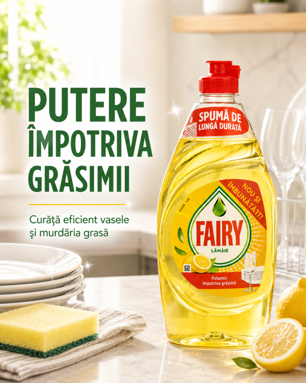 Fairy Lemon Detergent de Vase 450 ml [3]