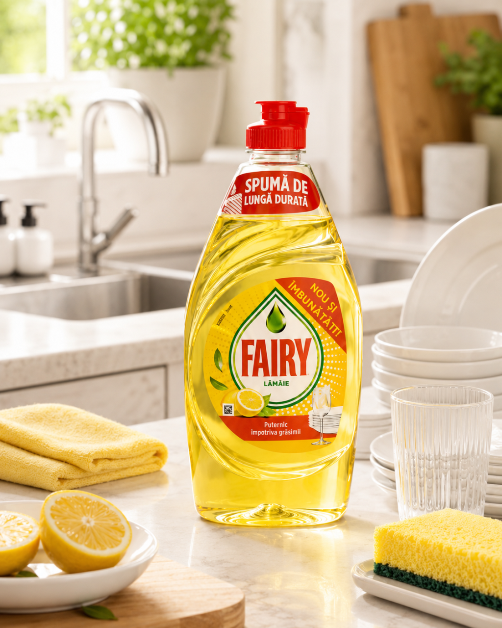 Fairy Lemon Detergent de Vase 450 ml [2]