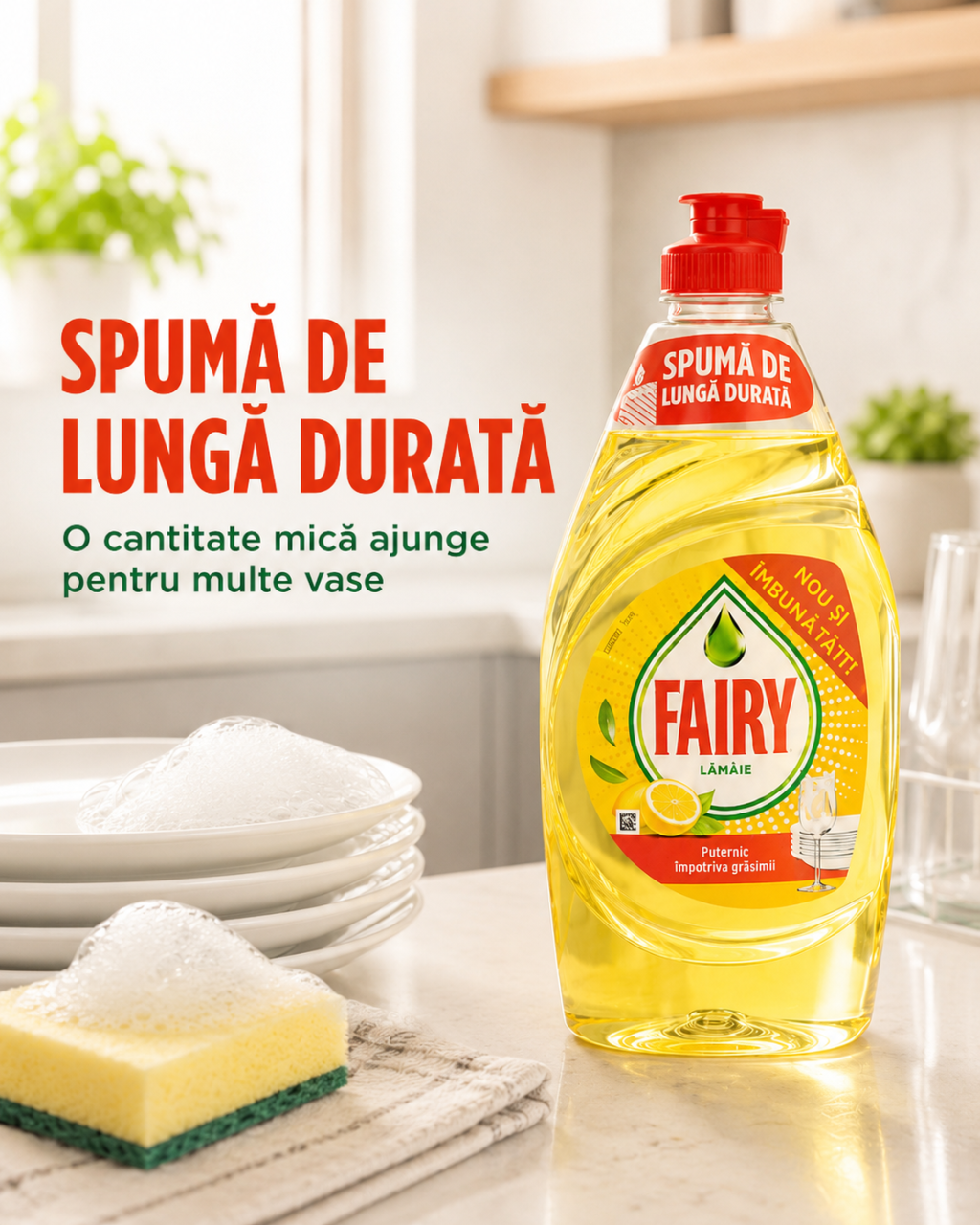 Fairy Lemon Detergent de Vase 450 ml [4]