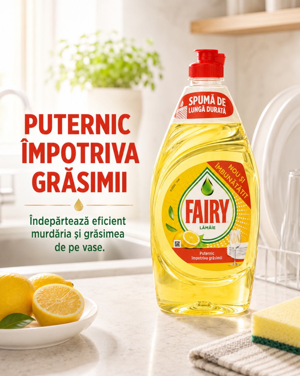Fairy Lemon Detergent de Vase 750 ml [2]