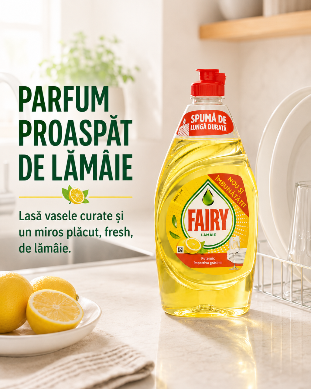 Fairy Lemon Detergent de Vase 750 ml [4]