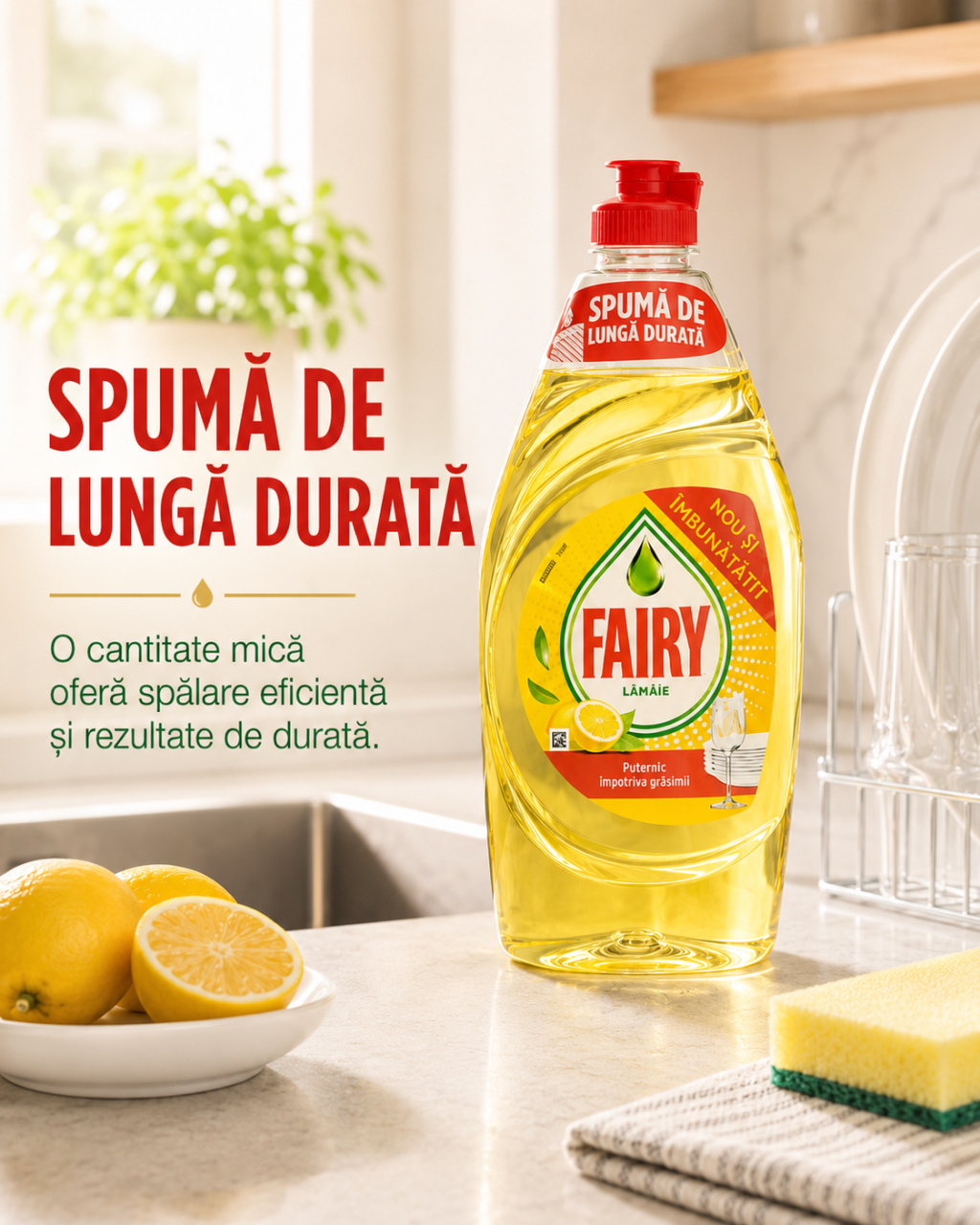 Fairy Lemon Detergent de Vase 750 ml [3]
