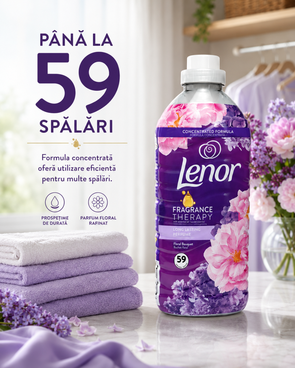 Lenor Fragrance Therapy Floral Bouquet Balsam de Rufe 59 Spalari 1.239 L [3]
