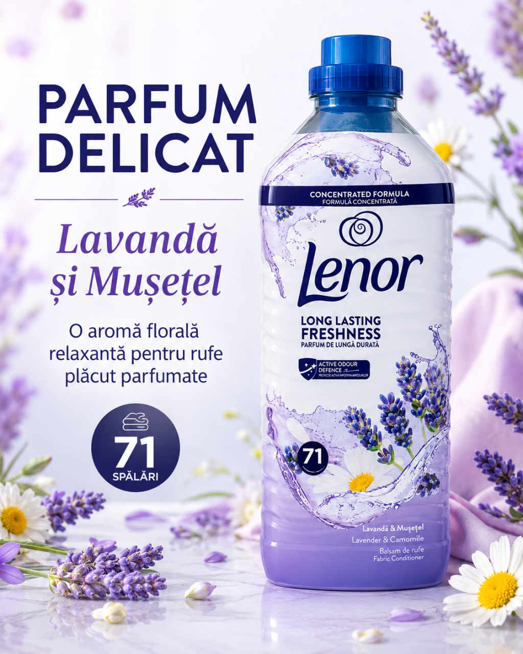 Lenor Lavanda si Musetel Balsam de Rufe 71 Spalari 1.491 L [6]