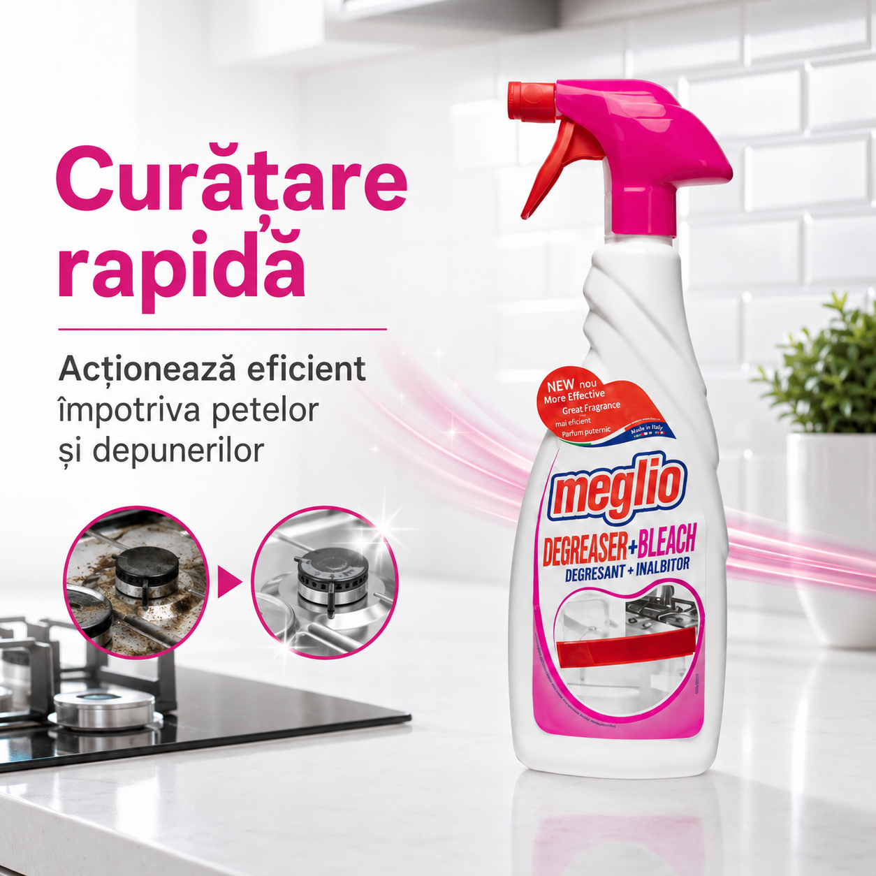 Meglio Spray Degresant cu Înălbitor 650 ml [4]