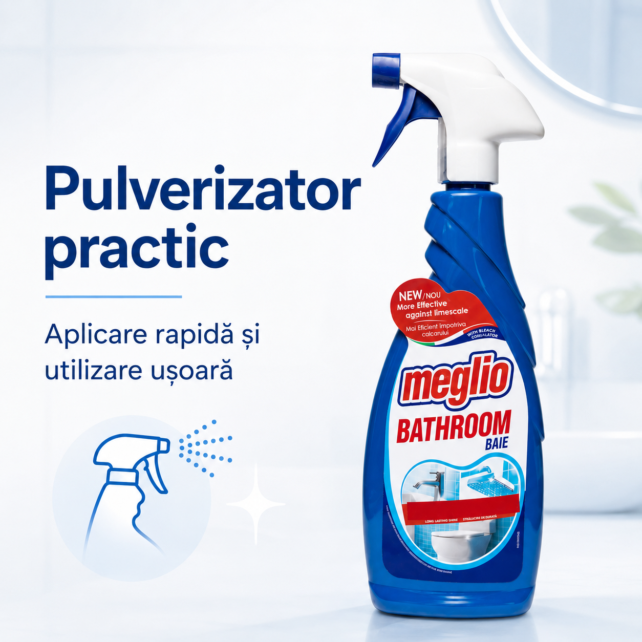 Meglio Spray Detergent pentru Baie 650 ml [6]