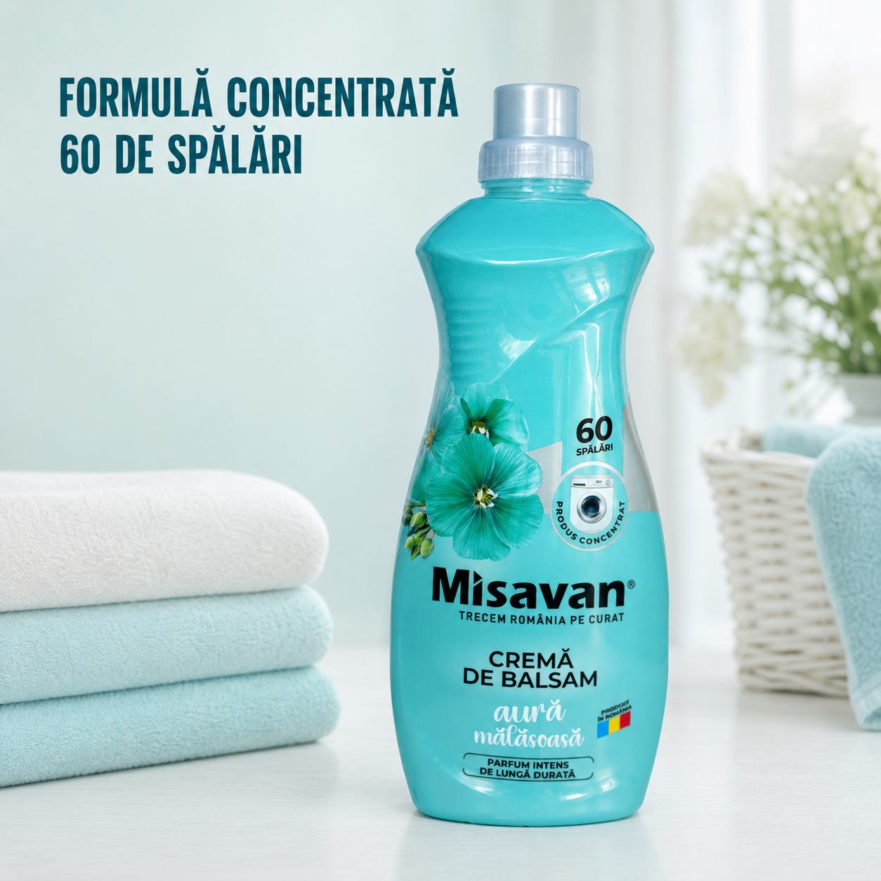 Misavan Aură Mătăsoasă Nr 3 Balsam de Rufe Concentrat 1,5 L 60 Spălări [5]