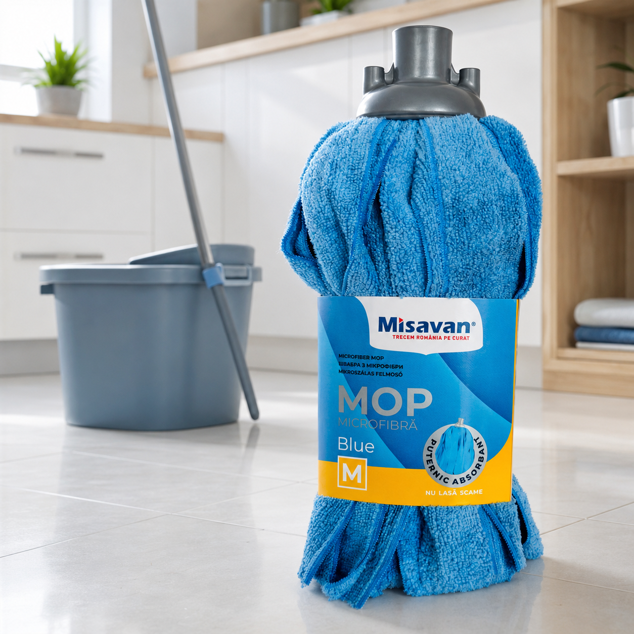 Misavan Mop din microfibră Blue, mărimea M [7]