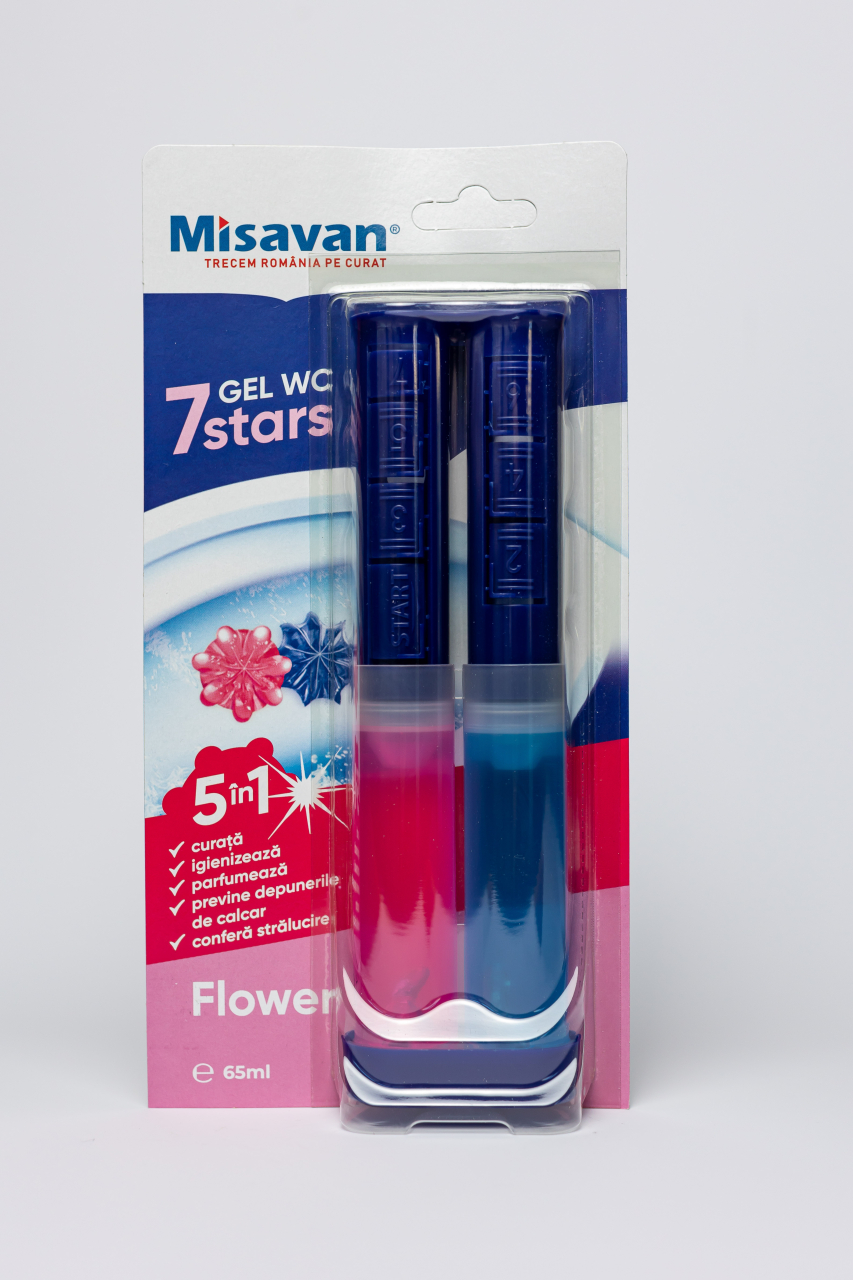 Misavan odorizant gel toaleta 7Stars, Flower, 65ml [2]
