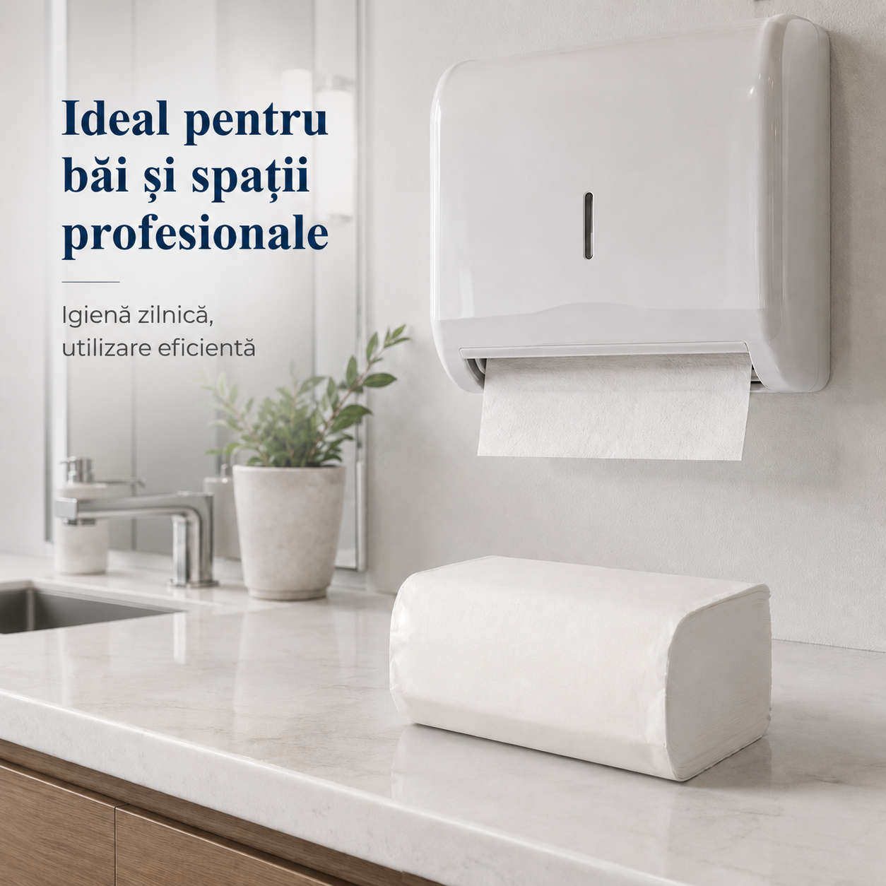 Misavan Prosoape Hârtie Pliante V Premium Alb 2 Straturi 150 Foi Set Bax 20 Seturi [4]