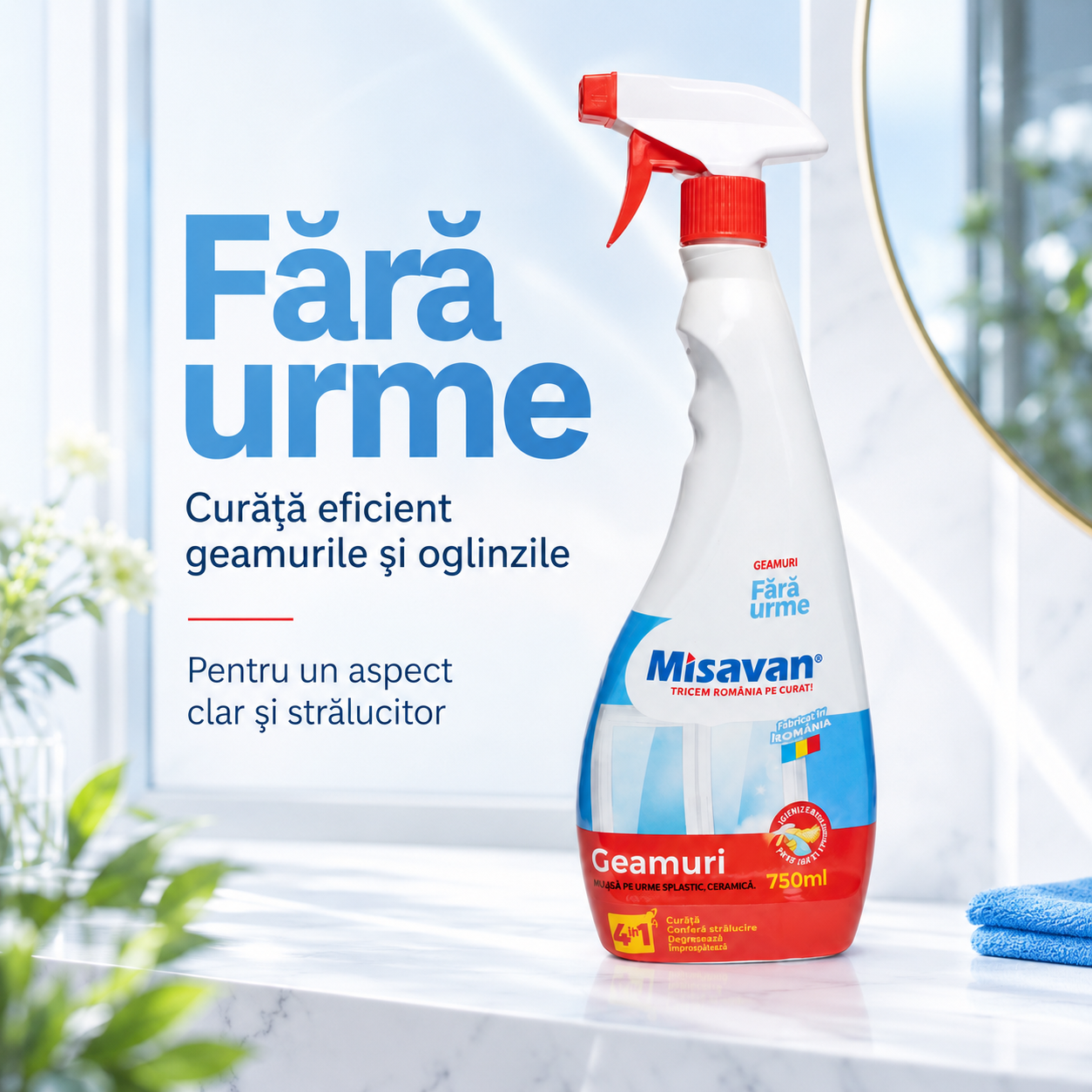 Misavan Soluție Curățare Geamuri 4 în 1 750 ml [2]