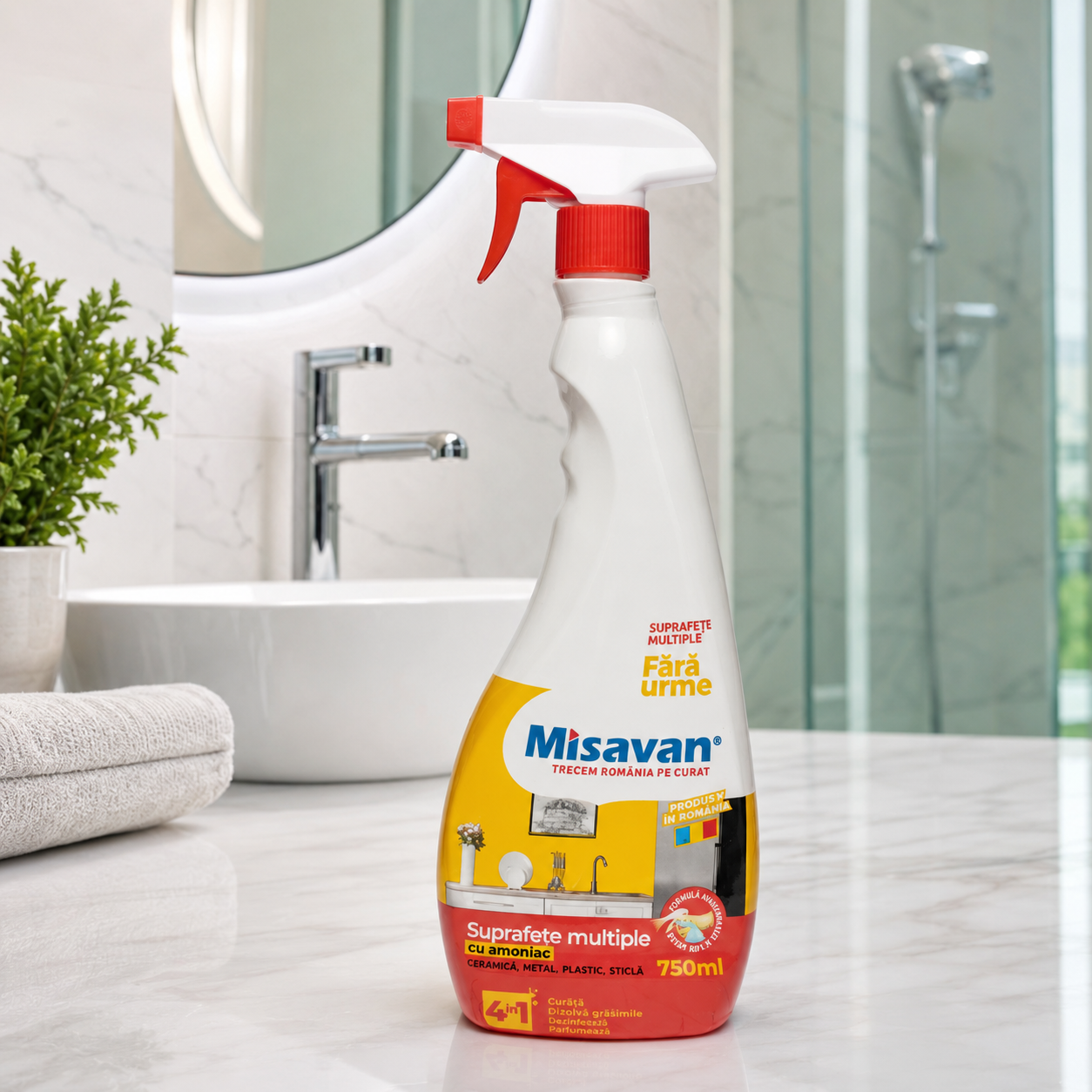 Misavan Soluție Multifuncțională pe bază de Amoniac 4 în 1 750 ml [2]