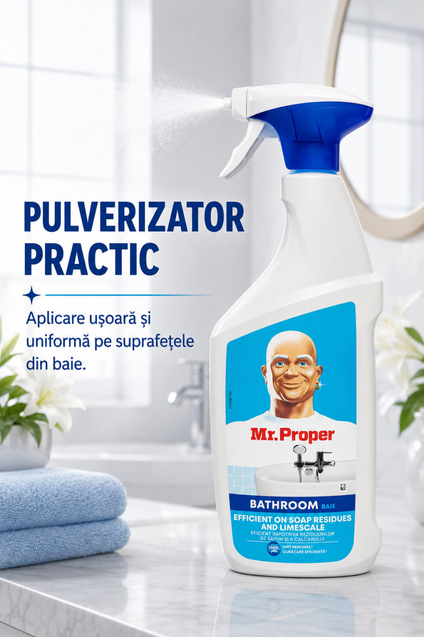 Mr Proper Bathroom Spray pentru Baie 800 ml [6]