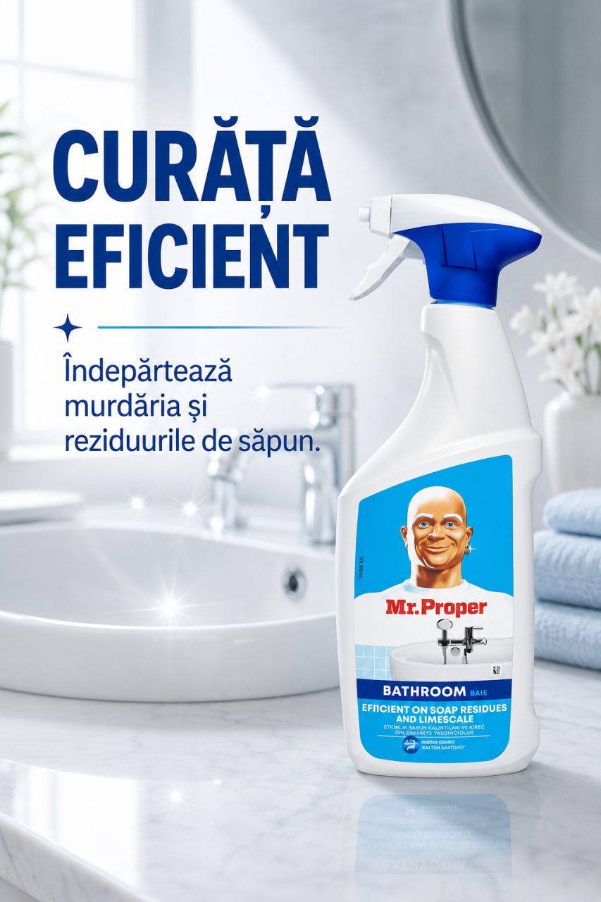 Mr Proper Bathroom Spray pentru Baie 800 ml [4]