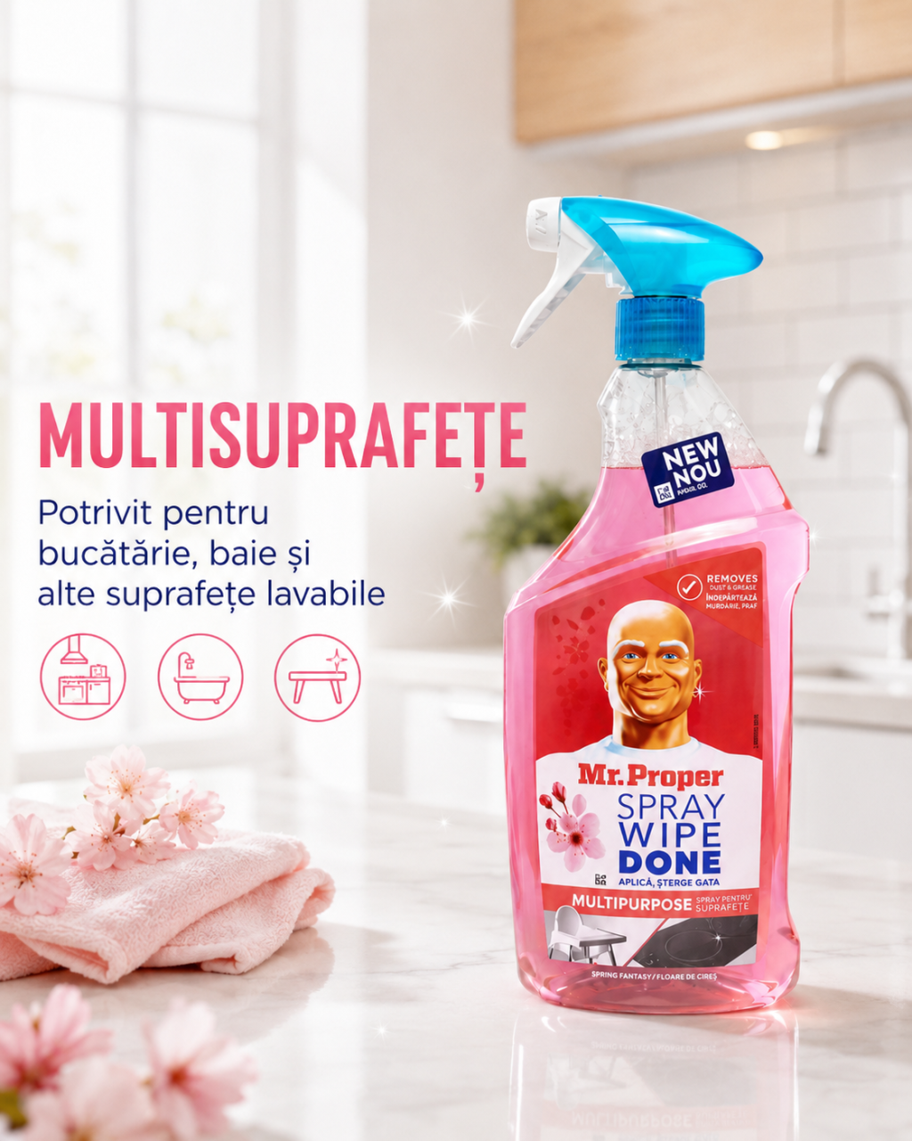 Mr Proper Spray Universal Cherry Blossom 800 ml [3]