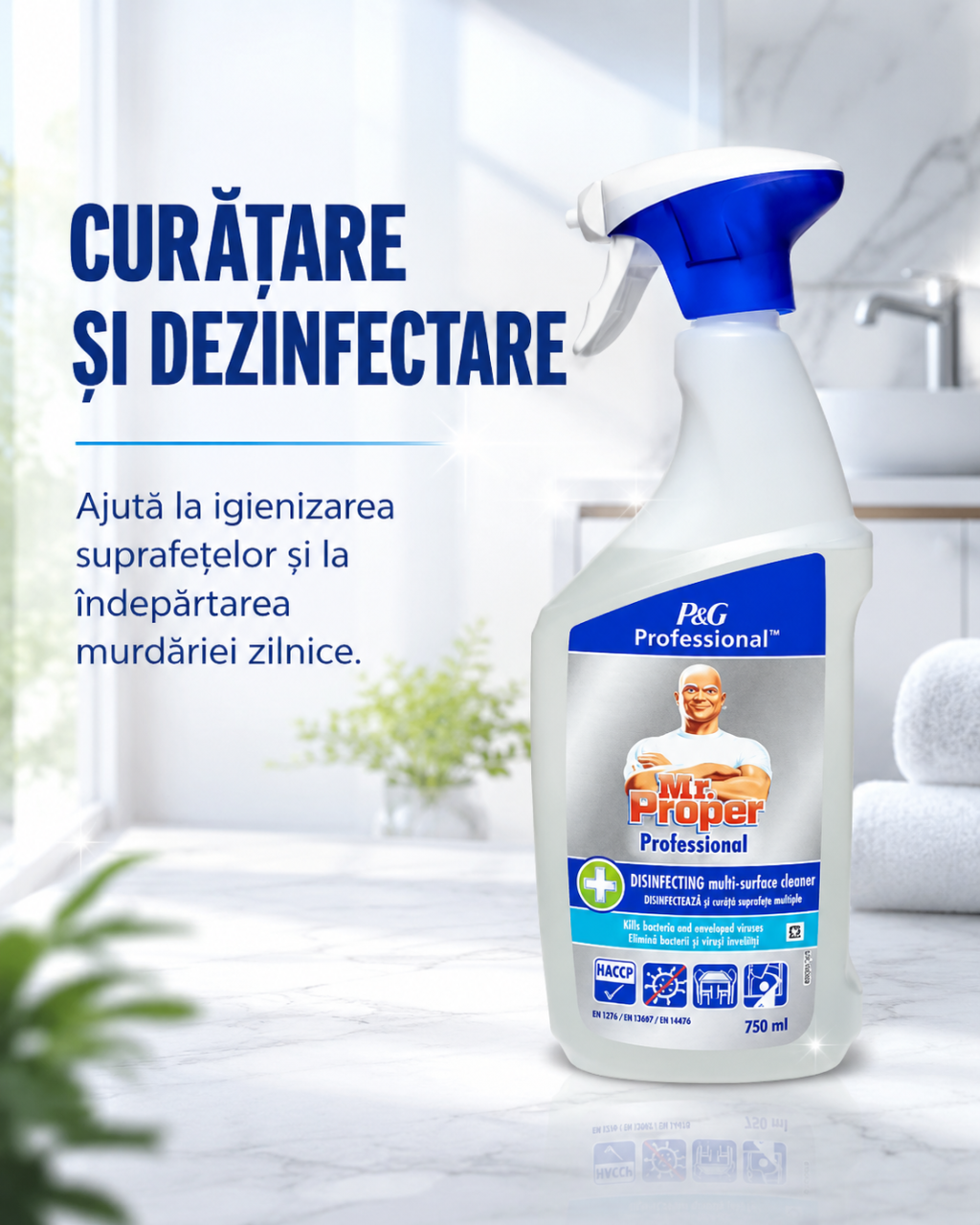 Mr Proper Professional 3 in 1 Spray Dezinfectant Multisuprafete 750 ml [3]