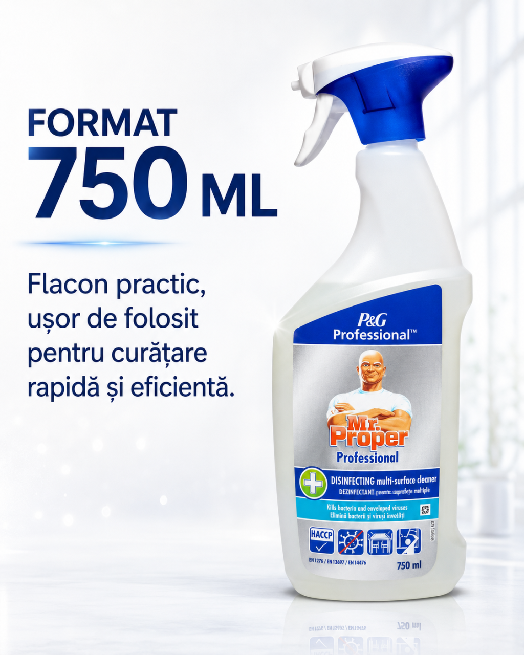 Mr Proper Professional 3 in 1 Spray Dezinfectant Multisuprafete 750 ml [6]