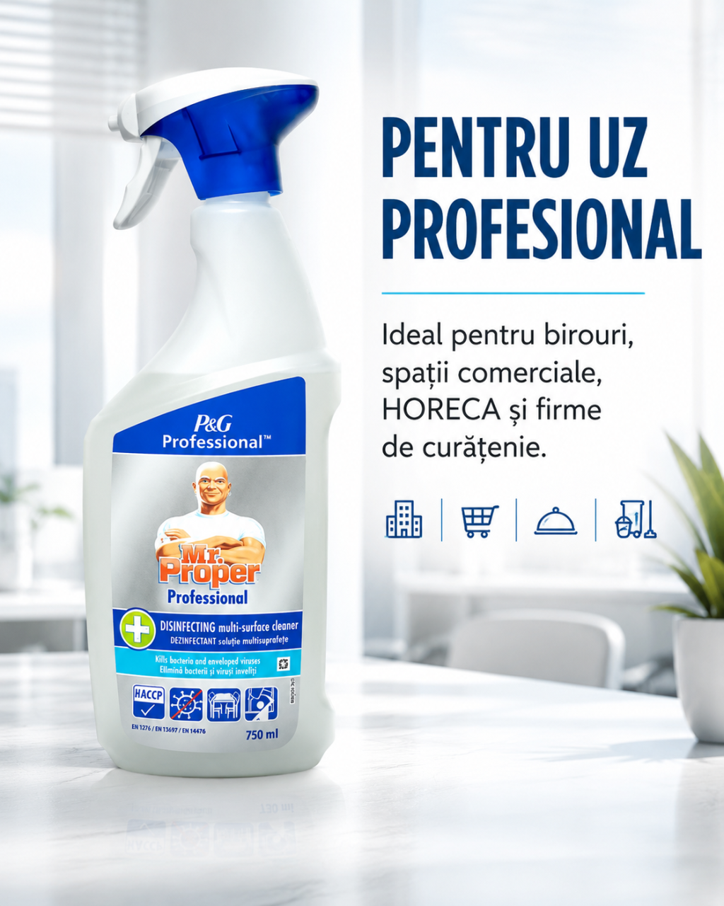 Mr Proper Professional 3 in 1 Spray Dezinfectant Multisuprafete 750 ml [5]