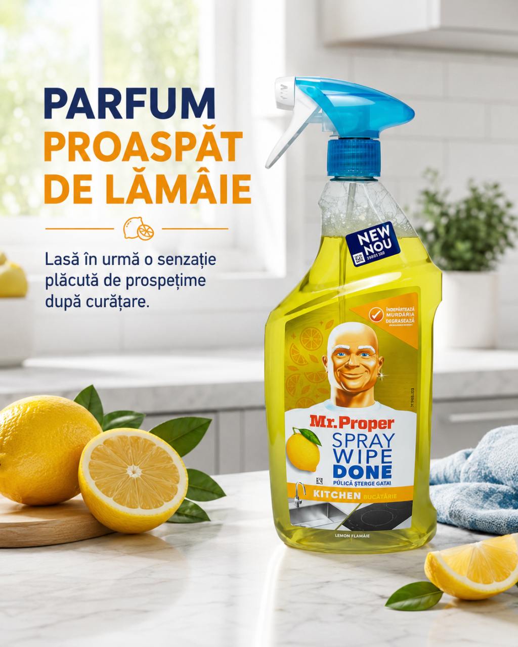 Mr Proper Spray Degresant pentru Bucatarie Lemon 800 ml [6]