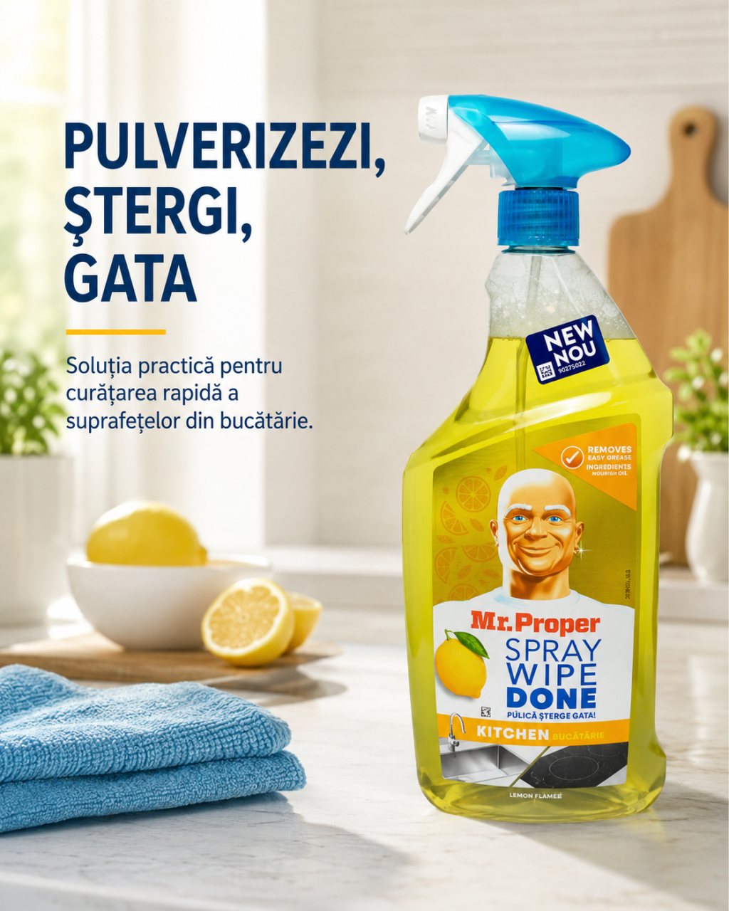 Mr Proper Spray Degresant pentru Bucatarie Lemon 800 ml [4]