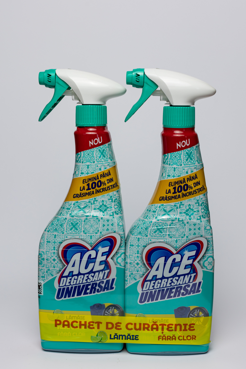 Pachet Ace  Universal, 2x detergent, spray cu parfum de lamaie, 650 ml [2]